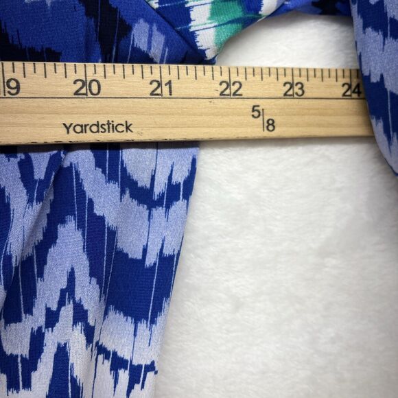 Chico’s Travelers Open Front Duster Cardigan Women’s Sz Medium Artsy 3/4 Sleeve - Picture 3 of 8